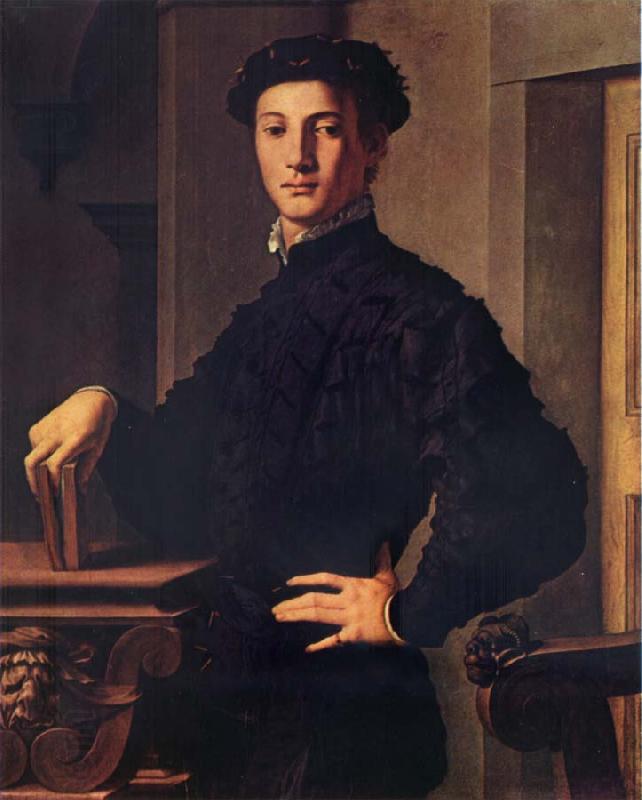 BRONZINO, Agnolo Portrait of a young man oil painting picture